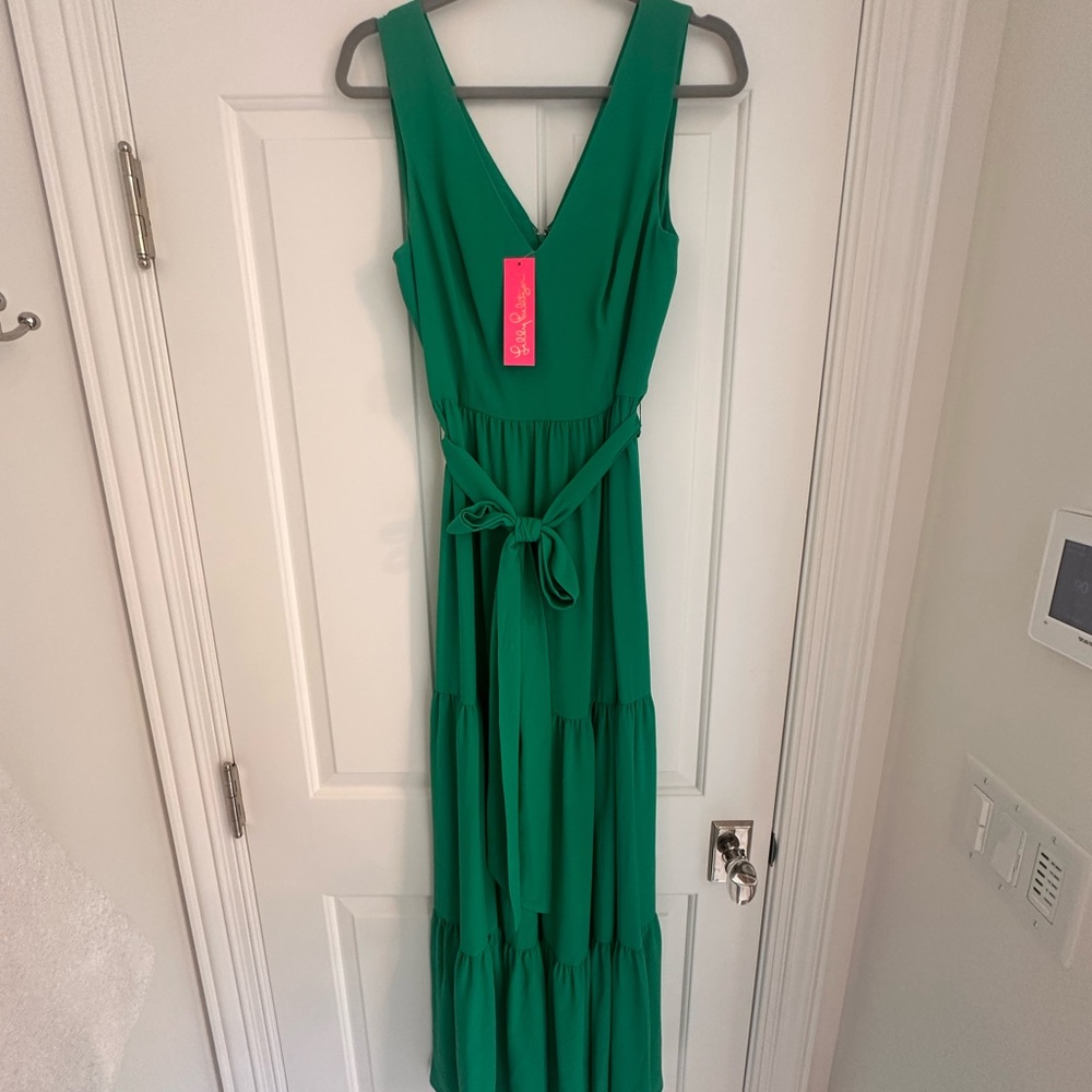 Lilly Pulitzer Maurice Emerald Green Maxi Dress - Picture 8 of 15